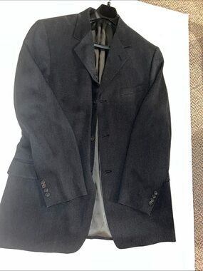 Perry Ellis Black Wool Suit Jacket